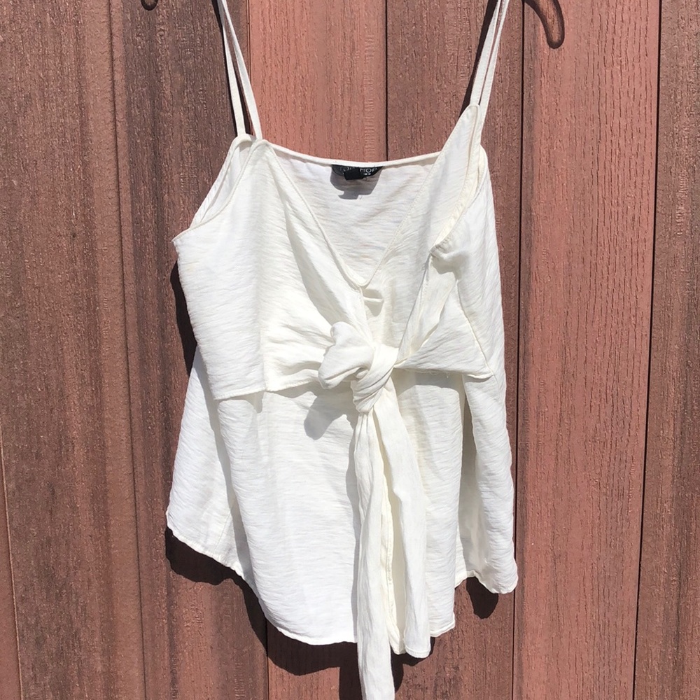 TOPSHOP tie up tank top
